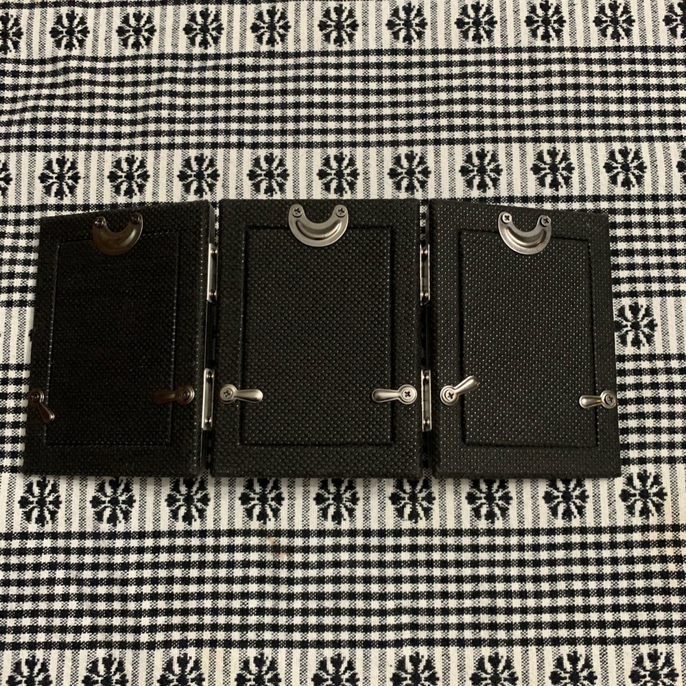 Burnes of Boston Silver and Cream Triple Frame - Picture 3 of 3